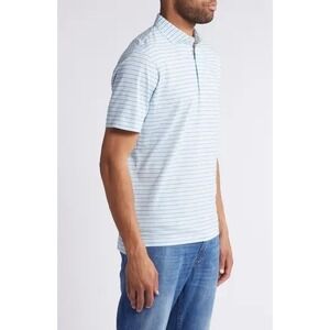 JOHNNIE-O Declan Stripe‎ Prep-Formance Polo Size L